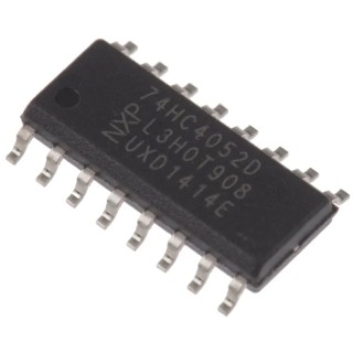 Nexperia 74HC4052D,652 CMOS Dual 4 x 1 Multiplexer/Demultiplexer 16-Pin SOIC 2 to 6 V Operating Voltage 74HC4052D,652