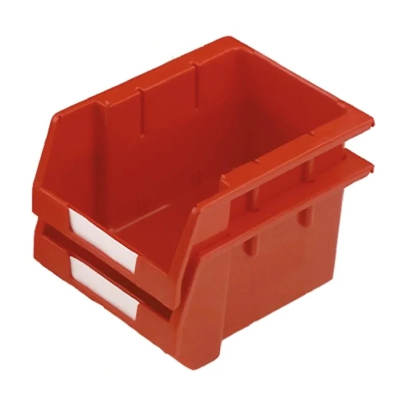 RS PRO Polypropylene Storage Bin 250 mm x 179 mm x 130 mm Red 390-3407
