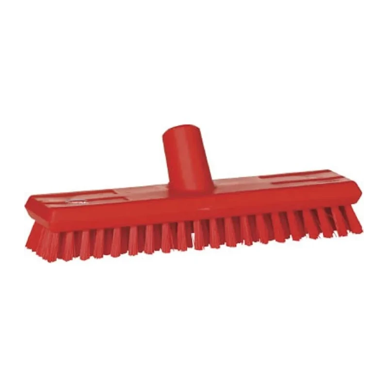 Vikan Deck Scrubbing Brush with 24 mm Polyester Bristle Length, Chemical Resistant, FDA and EU Compliant 70414