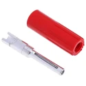 RS PRO Red Male Banana Plug 4 mm Connector Solder Termination 50V 10A Silver Plating 103-7637