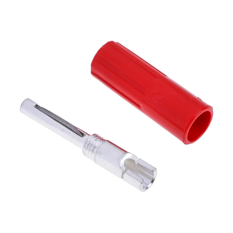 RS PRO Red Male Banana Plug 4 mm Connector Solder Termination 50V 10A Silver Plating 103-7637