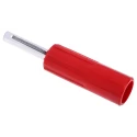 RS PRO Red Male Banana Plug 4 mm Connector Solder Termination 50V 10A Silver Plating 103-7637