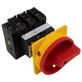 Eaton 3-Pole Panel Mount Isolator Switch IP65 Rated, 640A, 30 kW, Red Handle