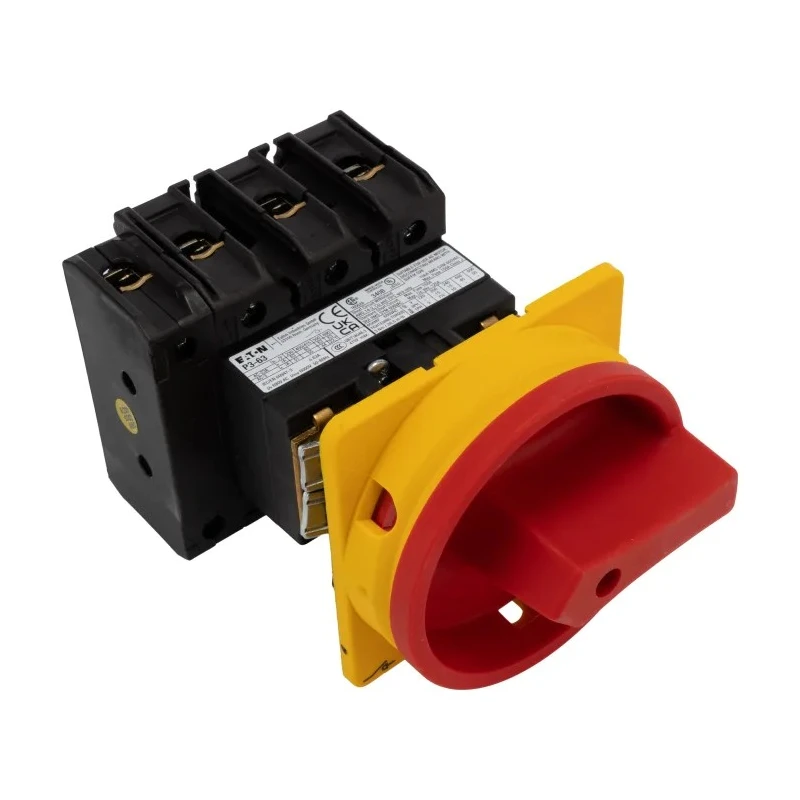 Eaton 3-Pole Panel Mount Isolator Switch IP65 Rated, 640A, 30 kW, Red Handle 
