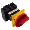 Eaton 3-Pole Panel Mount Isolator Switch IP65 Rated, 640A, 30 kW, Red Handle