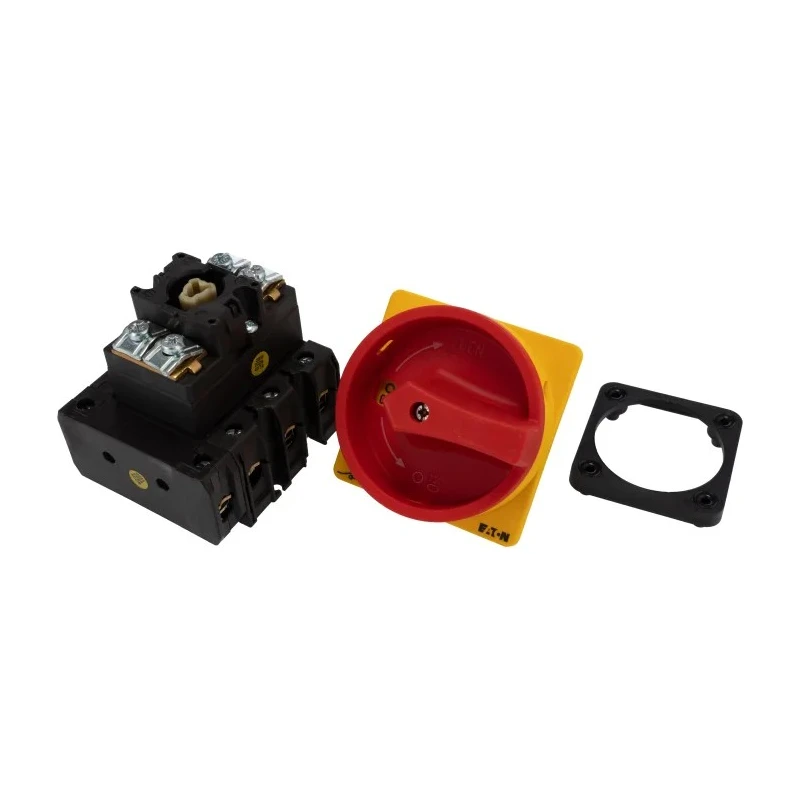 Eaton 3-Pole Panel Mount Isolator Switch IP65 Rated, 640A, 30 kW, Red Handle 