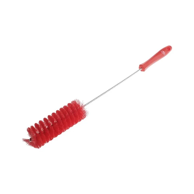Vikan Red Bottle Brush, 23 mm Bristle Length x 490 mm Overall Length x 50 mm Brush Diameter 53794
