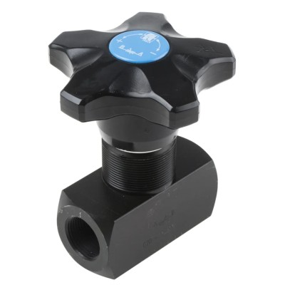 RS PRO In Line Mount Mounting Hydraulic Flow Control Valve 3/4 in, 400 bar, 80L/min 390-7702