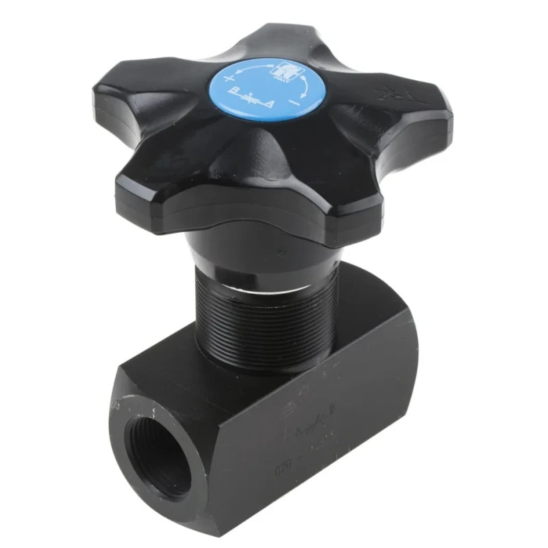 RS PRO In Line Mount Mounting Hydraulic Flow Control Valve 3/4 in, 400 bar, 80L/min 390-7702