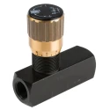 RS PRO Hydraulic Flow Control Valve In Line Mounting Steel Body Nitrile Rubber Seals 85L/min 390-7768