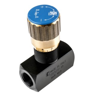 RS PRO In Line Mount Mounting Hydraulic Flow Control Valve, G Connection, 400 bar Pressure, 75L/min Flow Rate 390-7695