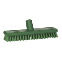 Vikan Hard Bristle Green Deck Scrubbing Brush, 24 mm Bristle Length, Polyethylene Terephthalate Bristle Material 70412
