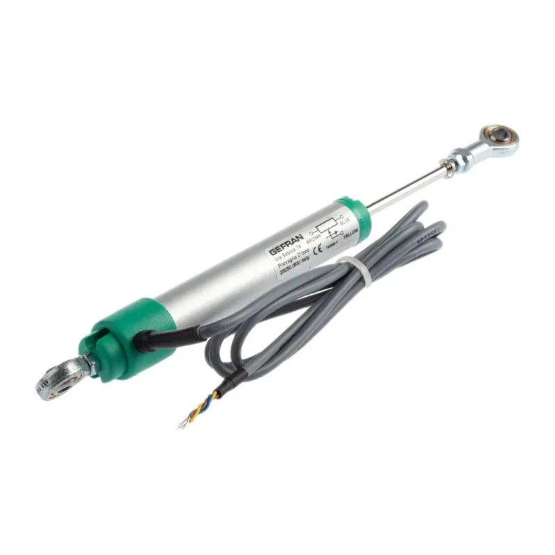 Gefran Series Linear Transducer Cable 40V Industrial Linear Travel Sensor with Cylindrical Anodised Aluminium Housing PZ34