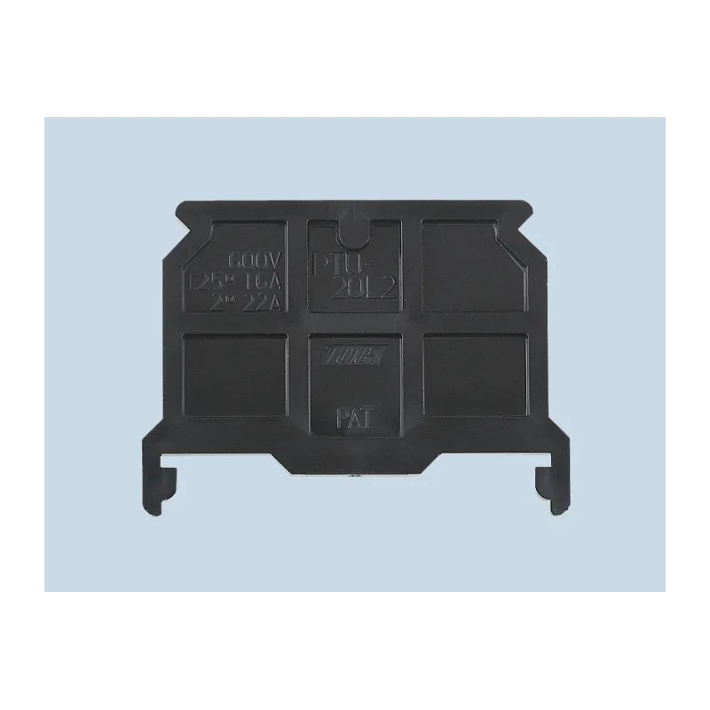 Toyogiken PTU Series End Cover for Use with DIN Rail Terminal Blocks PTU-30L2