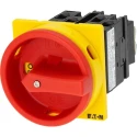 Eaton 3-Pole Panel Mount Isolator Switch IP65 Rated, 100A, 5.5 kW, Red Handle T0-3 Series 
