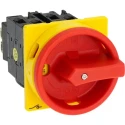 Eaton 3-Pole Panel Mount Isolator Switch IP65 Rated, 100A, 5.5 kW, Red Handle T0-3 Series 