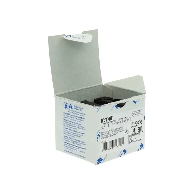 Eaton Cam Switch 3 Position 45° Toggle Actuator 20A, 690V AC, Flush Mount 019872 T0-1-15431/E
