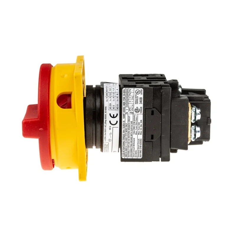 Eaton 3-Pole Panel Mount Isolator Switch IP65 190A 5.5 kW T0-2 Series 