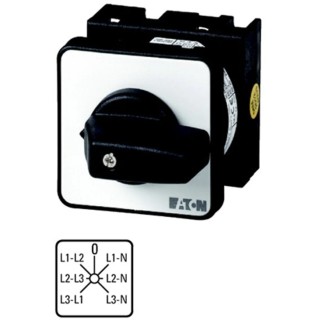 Eaton 7 Position 45 ° Flush Mount 3 Pole Knob Actuator Cam Switch 690V AC 20A 095813 T0-3-8007/E