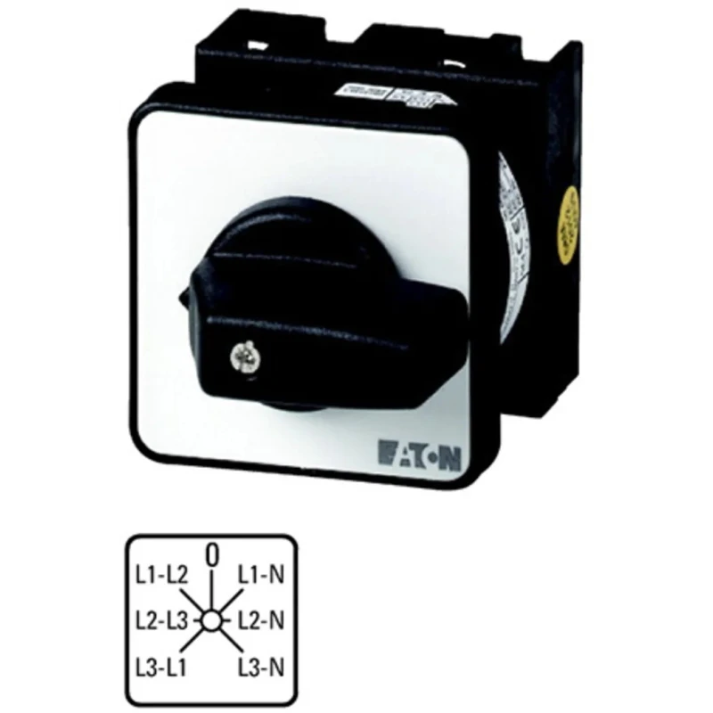 Eaton 7 Position 45 ° Flush Mount 3 Pole Knob Actuator Cam Switch 690V AC 20A 095813 T0-3-8007/E