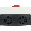 Eaton 3-Pole Surface Mount Isolator Switch IP65, 760A, 55kW, Red Handle, Screw Terminal P3-100 