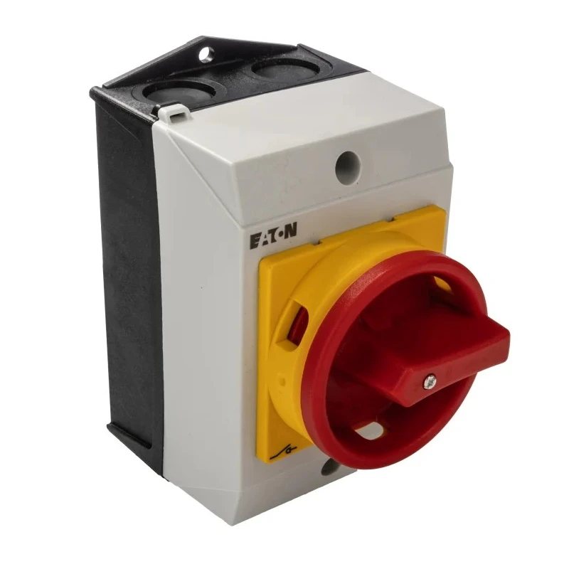 Eaton 3-Pole Surface Mount Isolator Switch IP65, 100A, 5.5 kW, Red Handle, Screw Terminal 
