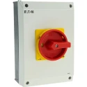 Eaton 3-Pole Surface Mount Isolator Switch IP65, 760A, 55kW, Red Handle, Screw Terminal P3-100 