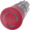 Siemens SIRIUS ACT 3SU10 Series Emergency Stop Push Button Head Twist Release Metal Push Button Red 40 mm 3SU1051-1HB20-0AA0