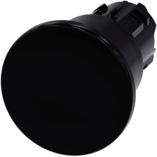 Siemens SIRIUS ACT 3SU10 Series Black Latching Push Button Head 22 mm Cutout, IP69K, IP67, IP66 3SU1000-1BA10-0AA0