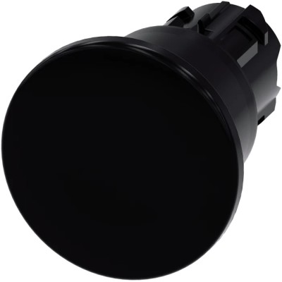 Siemens SIRIUS ACT 3SU10 Series Black Latching Push Button Head 22 mm Cutout, IP69K, IP67, IP66 3SU1000-1BA10-0AA0