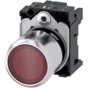 Siemens SIRIUS ACT Series Red Momentary Push Button Head, 22 mm Cutout, IP69K/IP67/IP66 3SU1251-0EB20-0AA0