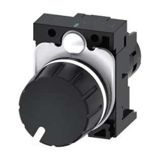 Siemens SIRIUS ACT Rotary Push Button Head Potentiometer Push Button Head 0.5W Plastic Element 40mm Height 3SU1200-2PR10-1AA0