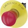 Siemens SIRIUS ACT 3SU11 Series Twist Release Emergency Stop Push Button, Panel Mount, 22mm Cutout, 1 NC 3SU1150-1HB20-1CG0