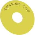 Siemens Backing Plate for Use with Emergency Stop Mushroom Push Button 3SU1900-0BC31-0DA0