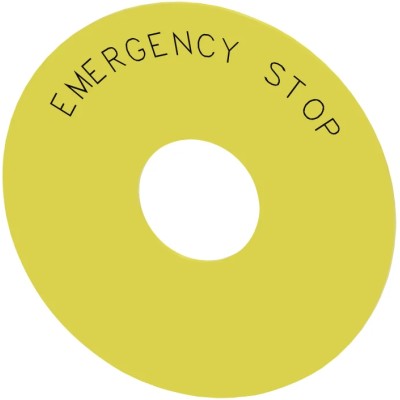 Siemens Backing Plate for Use with Emergency Stop Mushroom Push Button 3SU1900-0BC31-0DA0