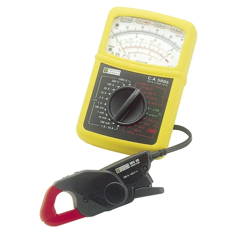 Chauvin Arnoux CA 5005 Handheld Multimeter 600V DC Analog Multimeter with MN89 Mini Clamp P01196523E