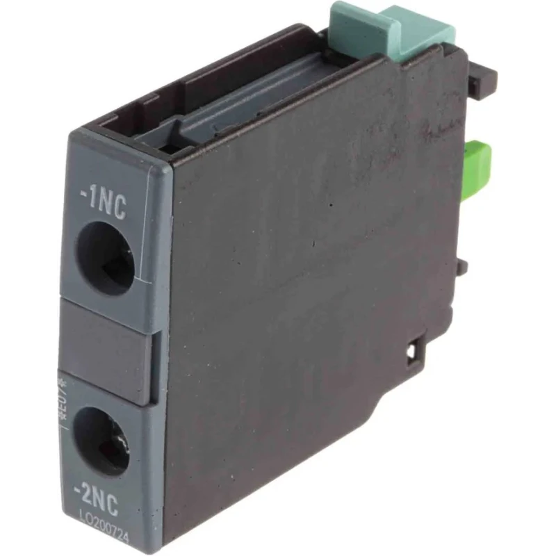 Siemens Auxiliary Contact, 1 Contact, 1 NC, Snap-On Mount, Screw Terminal, 1A Contact Current, 3RH1921-1CA01