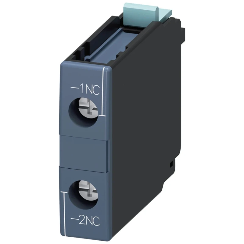 Siemens Auxiliary Contact, 1 Contact, 1 NC, Snap-On Mount, Screw Terminal, 1A Contact Current, 3RH1921-1CA01