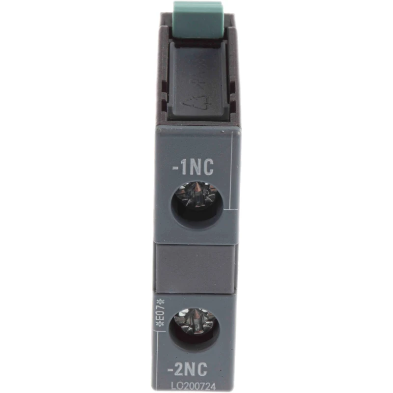 Siemens Auxiliary Contact, 1 Contact, 1 NC, Snap-On Mount, Screw Terminal, 1A Contact Current, 3RH1921-1CA01