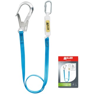 Kaba 2 m Polyester Lanyard Carabiner with Shock Absorber EN 355 Standard 1031452