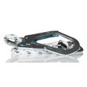 Kaba 1 m Fall Arrest Lanyard with 1 Screwgate Karabiner CS20 and Steel Scaffold Hook 1031453