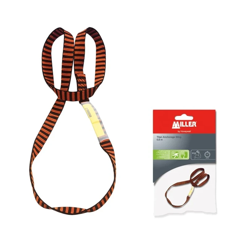 Kaba 800 mm Anchor Strap 22 kN Breaking Strength, 25 mm Wide Polyamide Webbing 1031460