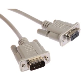 Roline Male D-Sub 9-Pin to Female DB9 Serial Cable 10 m Polyvinyl Chloride 11.01.6290-25