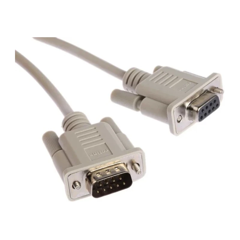 Roline Male D-Sub 9-Pin to Female DB9 Serial Cable 10 m Polyvinyl Chloride 11.01.6290-25
