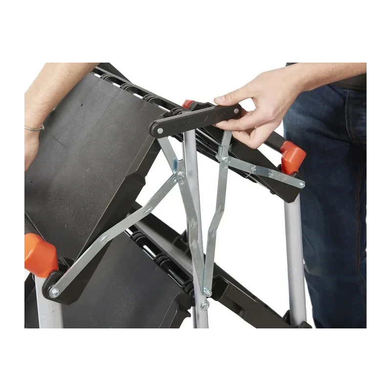 RS PRO Aluminium Frame Folding Castor Trolley with 3 Polypropylene Shelves 670 mm Platform Length 8 kg Load Capacity 103-8687