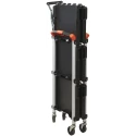 RS PRO Aluminium Frame Folding Castor Trolley with 3 Polypropylene Shelves 670 mm Platform Length 8 kg Load Capacity 103-8687