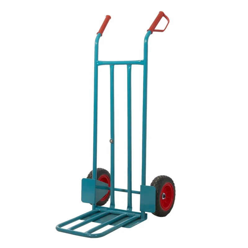 RS PRO Heavy Duty Foldable Steel Sack Truck 250 kg Load Capacity 1240 mm Height Open Load Plate 103-8692