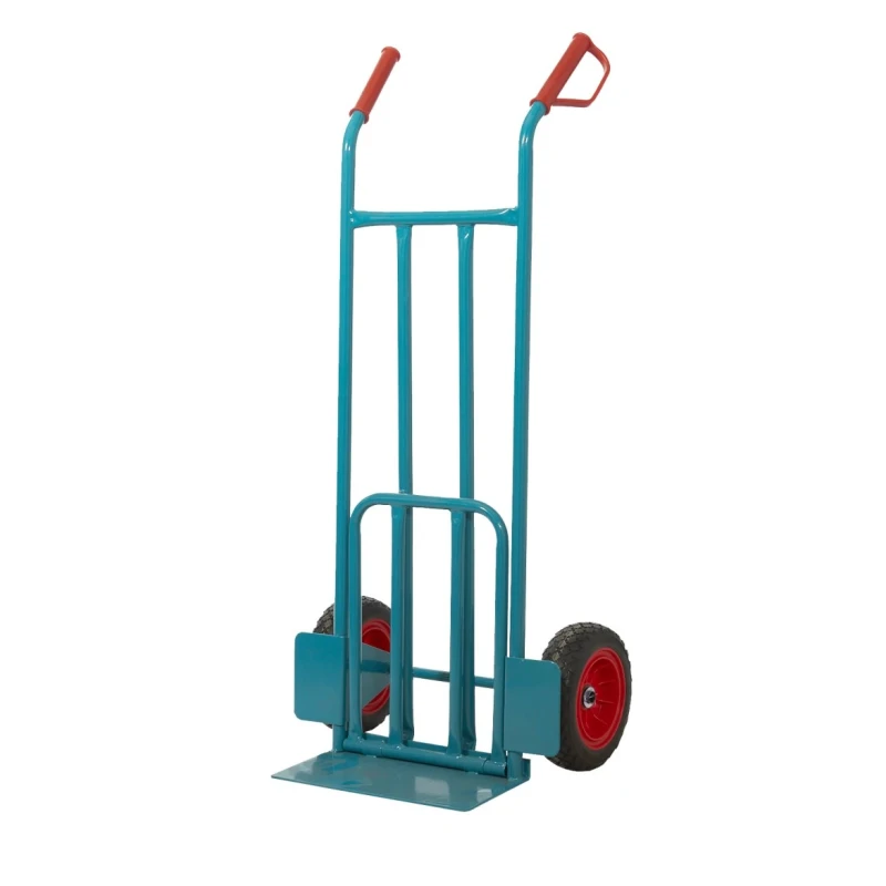 RS PRO Heavy Duty Foldable Steel Sack Truck 250 kg Load Capacity 1240 mm Height Open Load Plate 103-8692