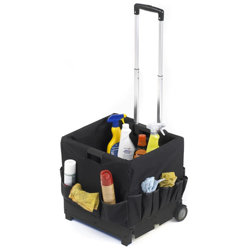 RS PRO Plastic Smooth Trolley Load Capacity 35kg Foldable Durable Plastic Frame 460mm Platform Length 75mm Wheel 103-8695