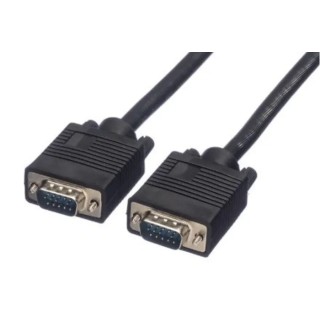 Roline Male VGA to Male VGA Cable, 10 m Length, Polyvinyl Chloride Grey Jacket, 300V, Series 11 11.04.5210-5